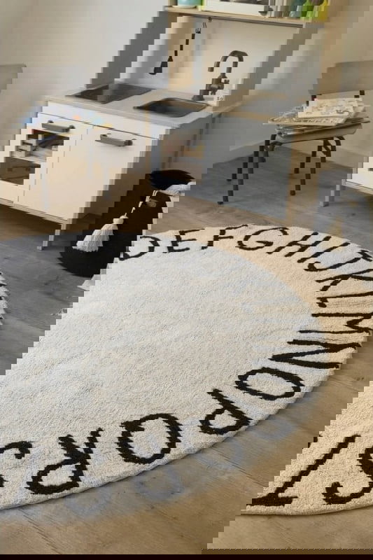 Teppich ABC Rund Creme #2