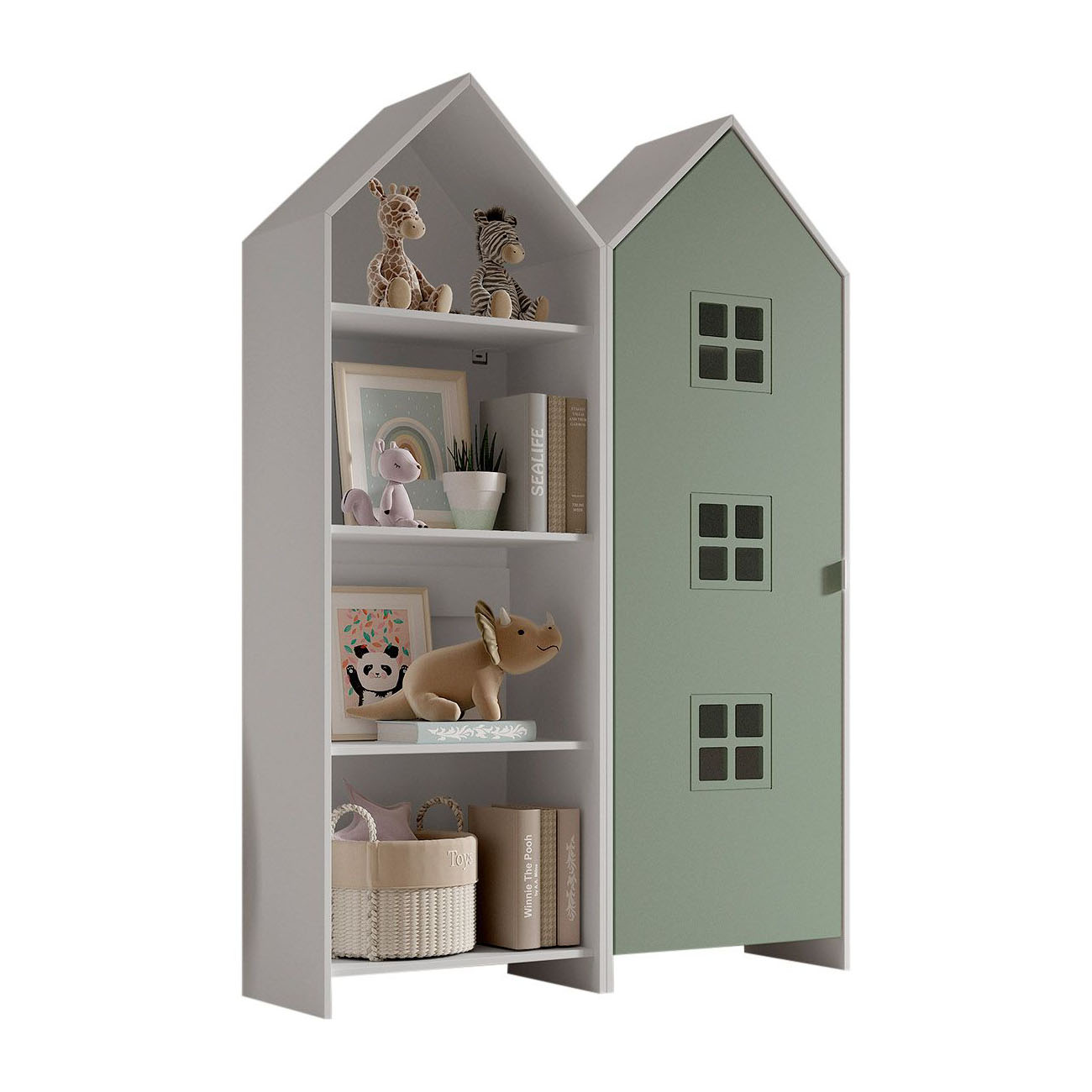 Regalschrank Casami Bruges 2-teilig Set Grün