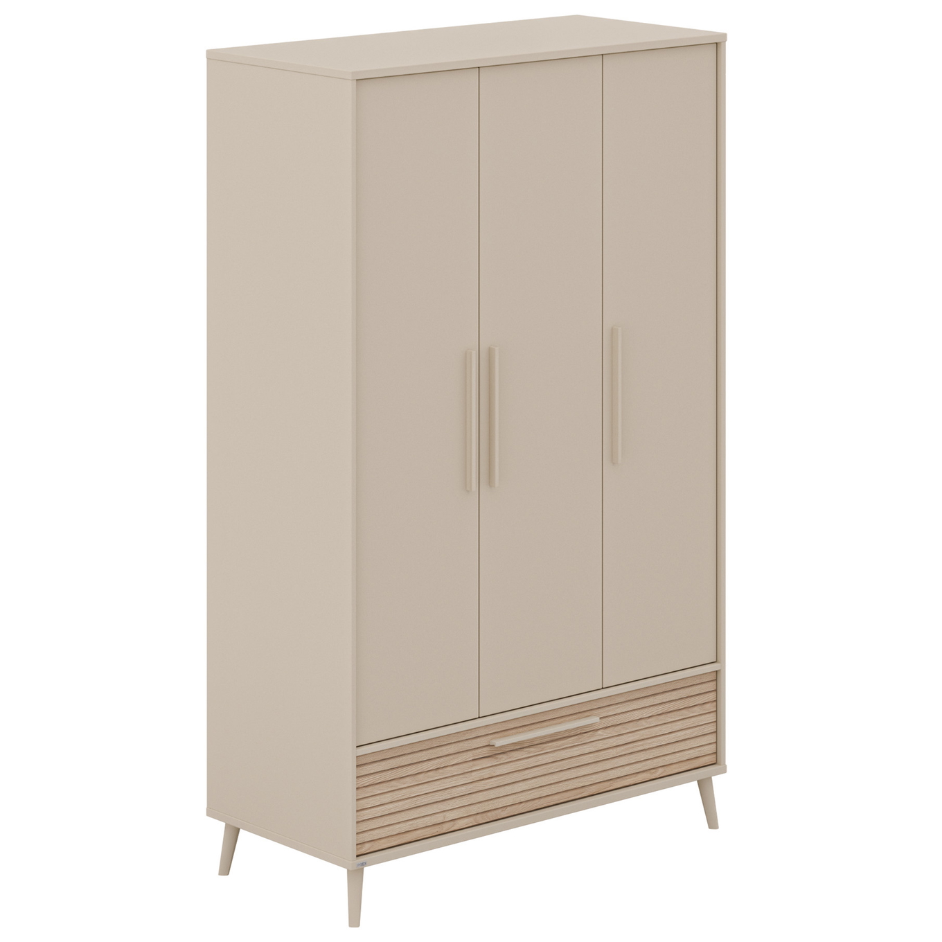 Kleiderschrank Eefje 3-türig, Groovy Oak