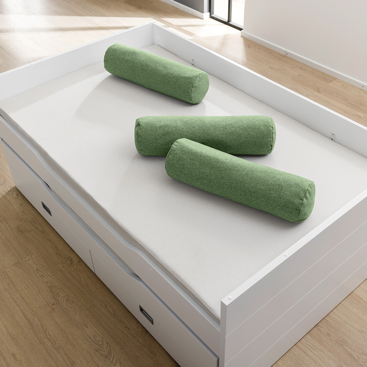 Kissenrolle aus Mikrofaser Nordic Green 1