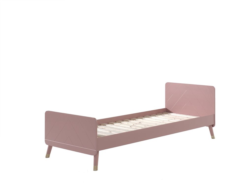 Bett und Nachttisch Billy Set Pink 7