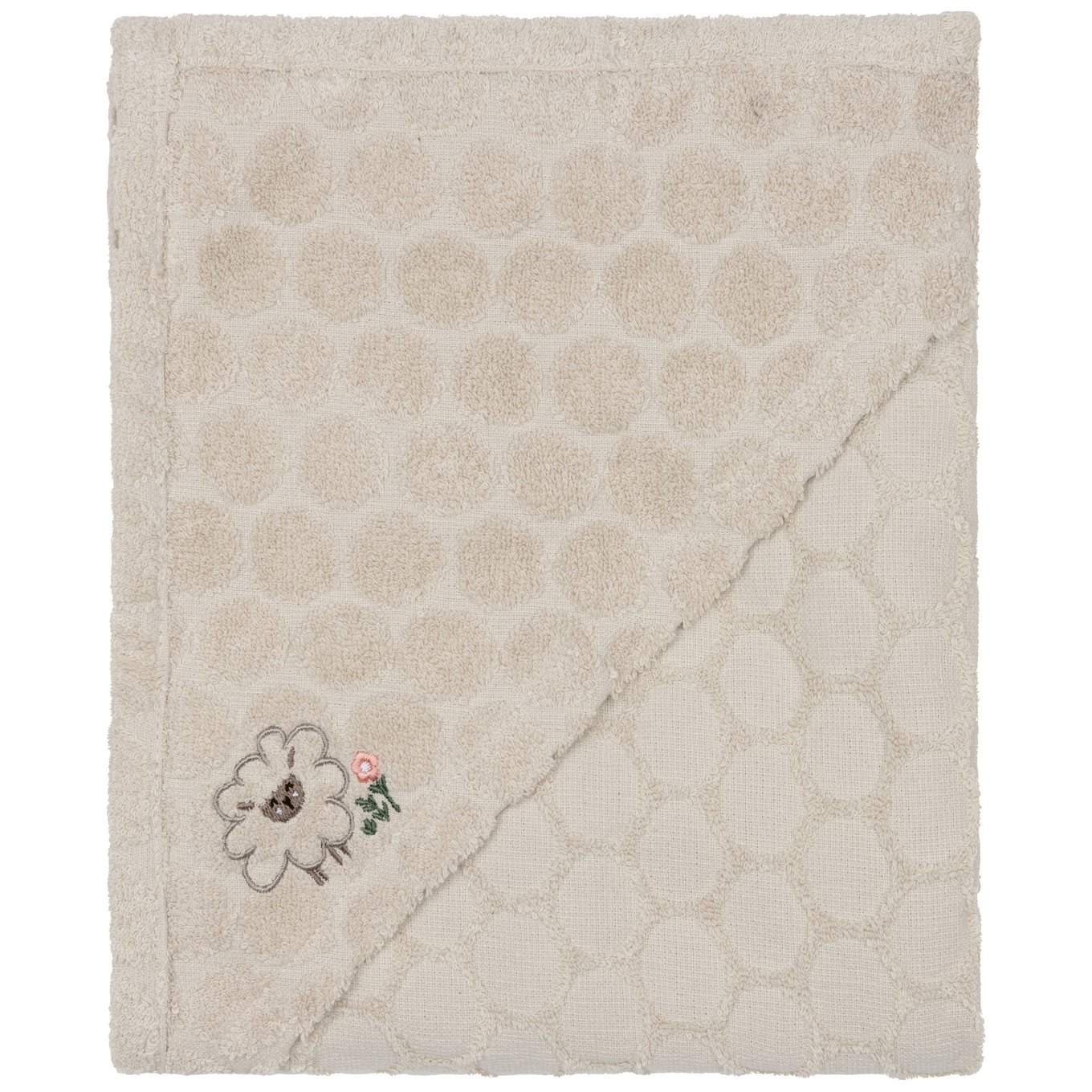 Badetuch mit Kapuze Frottée Tiny Sheep