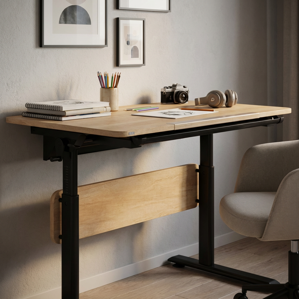 Schreibtisch Diego 120 Schwarz Braun 3