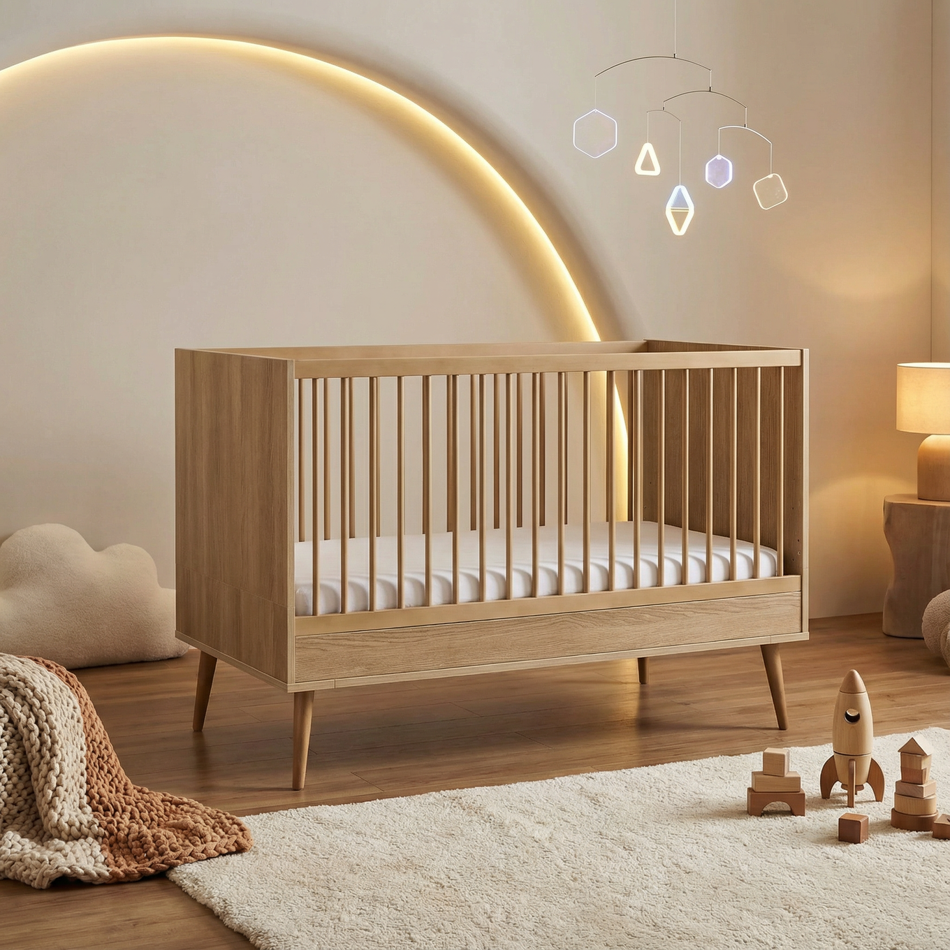 Babybett Flow  Honey Ash 9