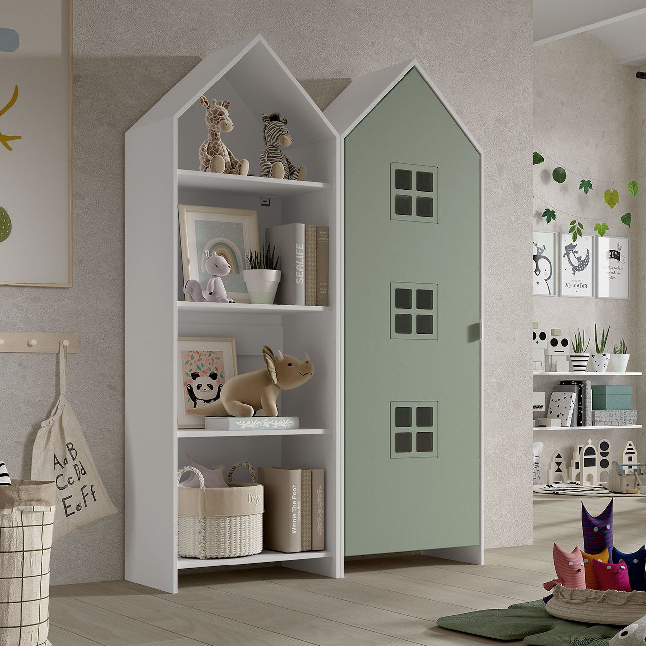 Regalschrank Casami Bruges 2-teilig Set Grün #2