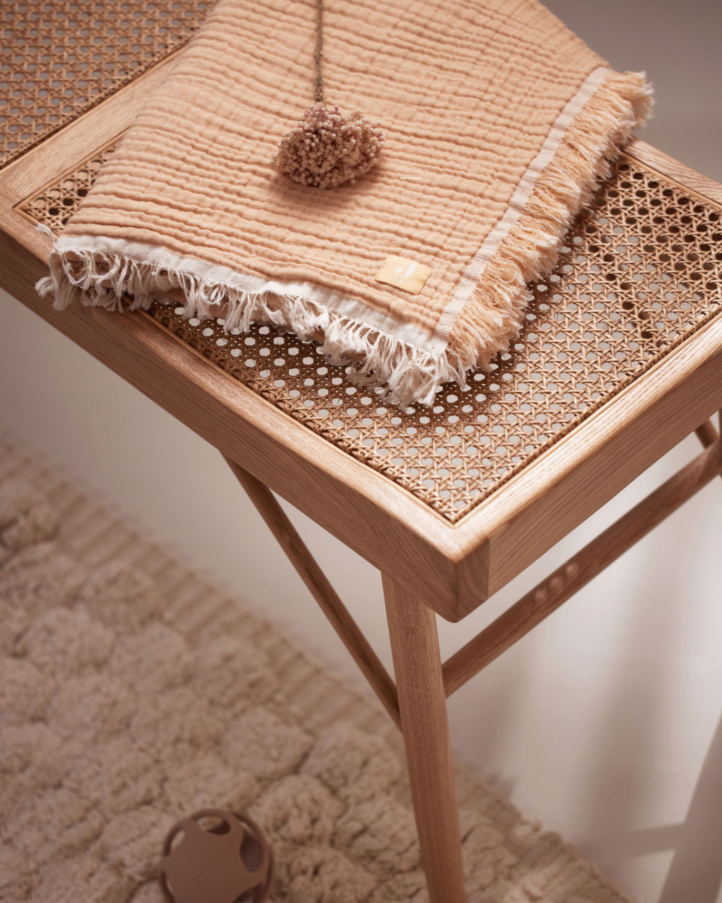 Babydecke Fringe Moonstone 8