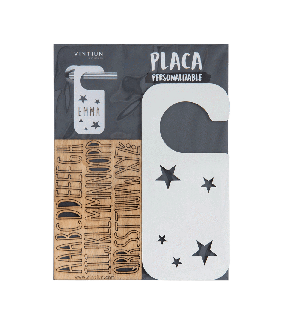 Türhänger Stern Weiss personalisierbar 4