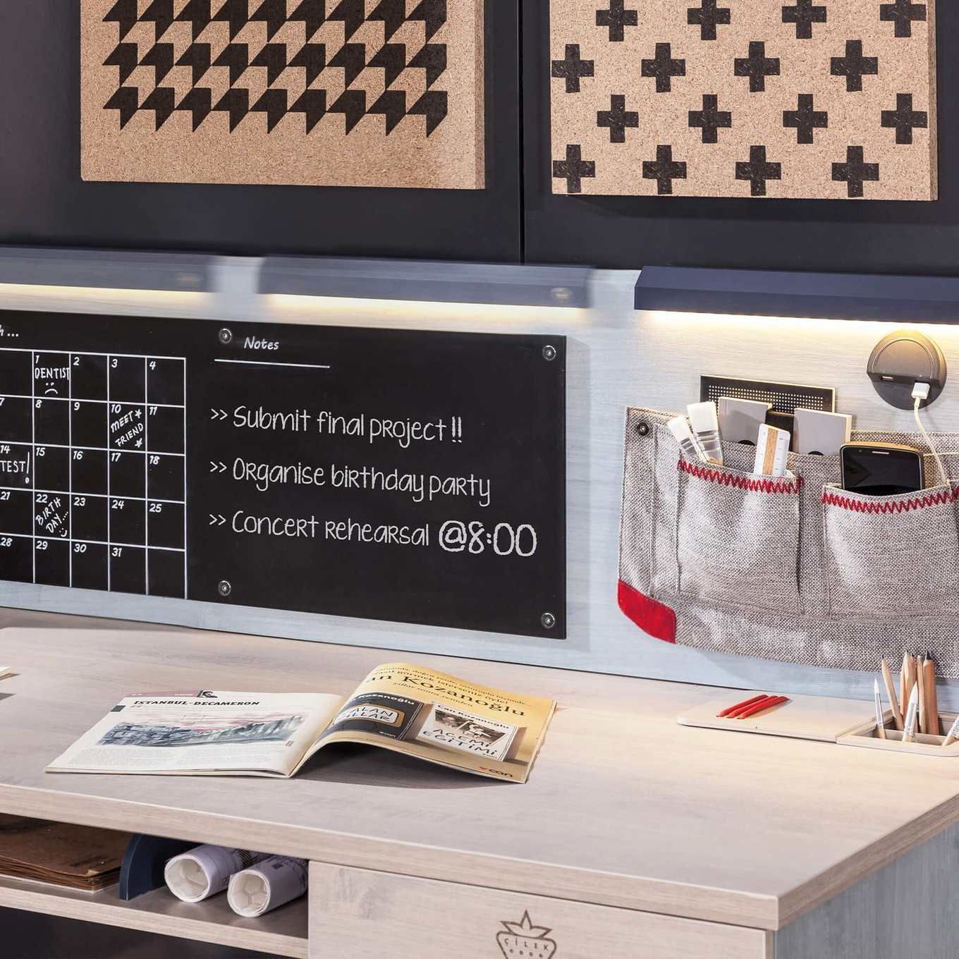 Schreibtischaufsatz Trio Klein #2