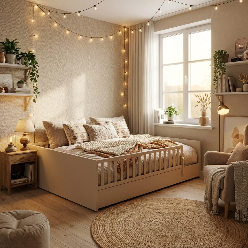 Bett Little Flo Beige, 140 x 200 cm #2