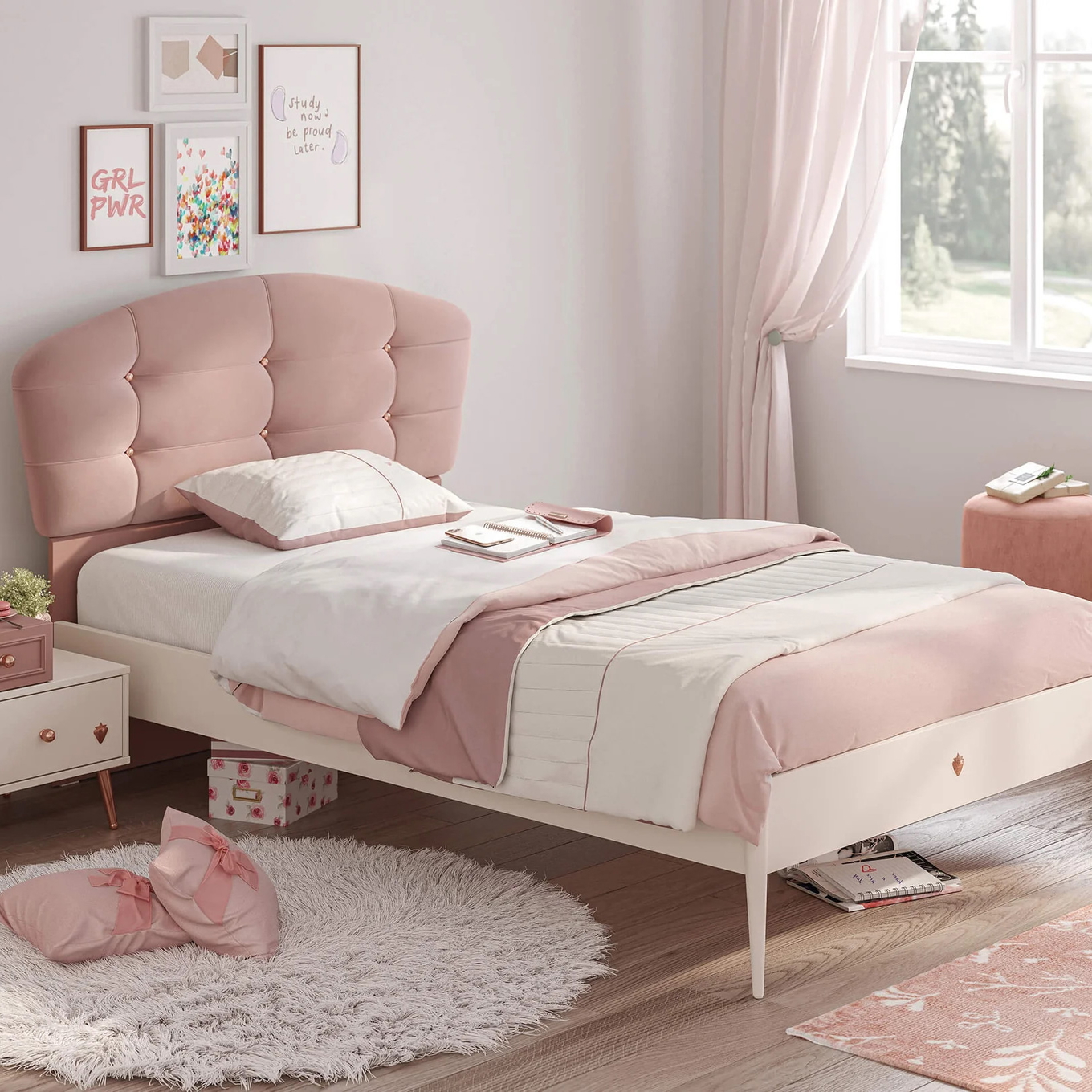 Bett Elegance Standard, mit Kopfteil rund, 120 x 200 cm #2