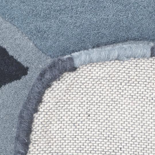 Teppich Tiger Blau 3