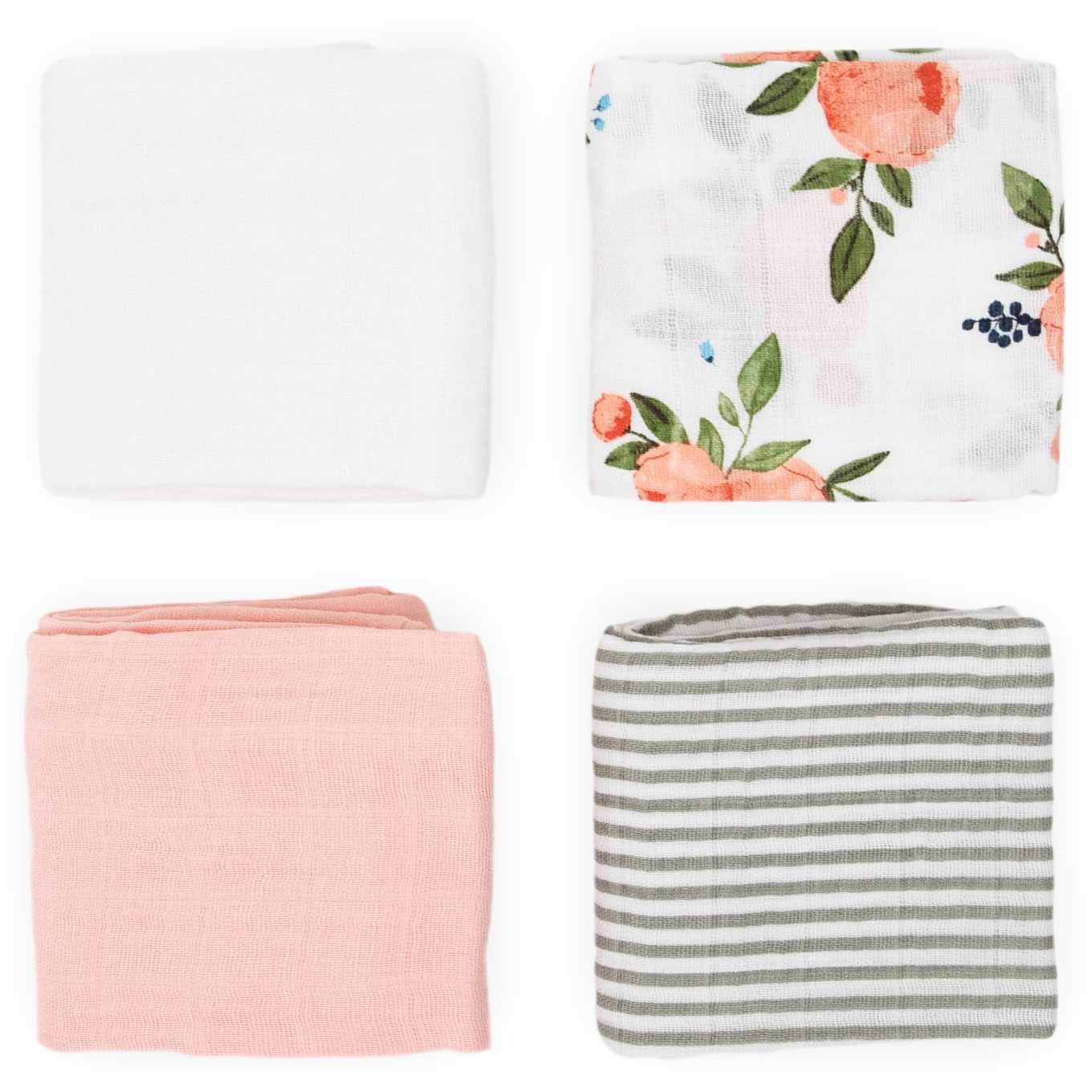 Spucktücher Watercolor Roses 4er-Set