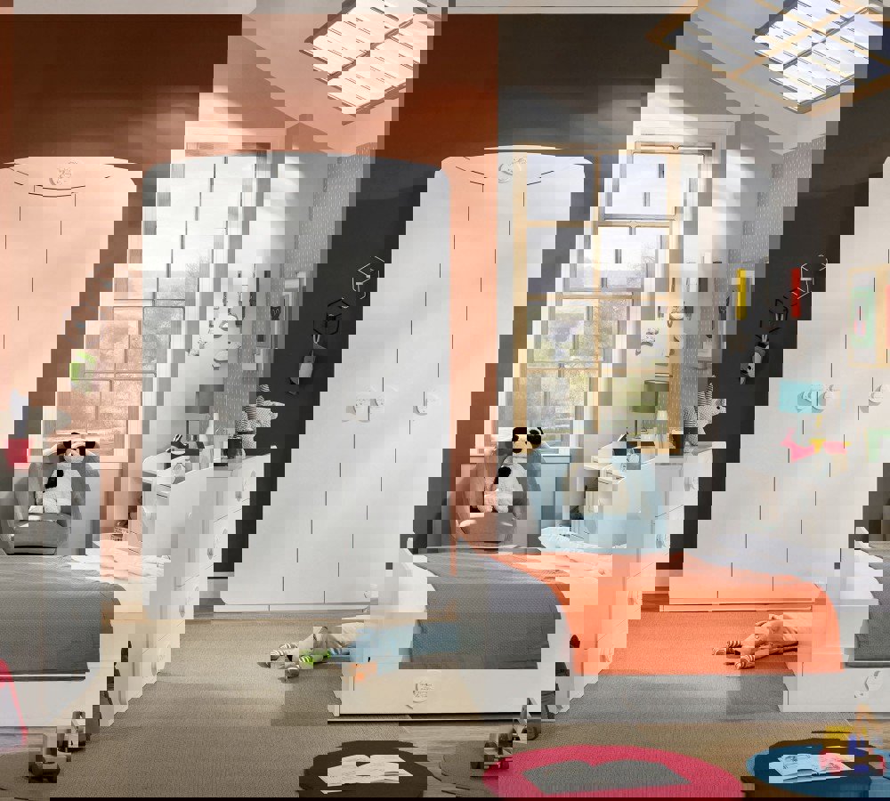 Kleiderschrank Baby Cotton 3-türig 3