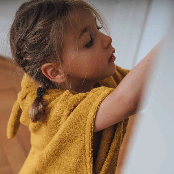 Badeponcho Hase Senfgelb #2