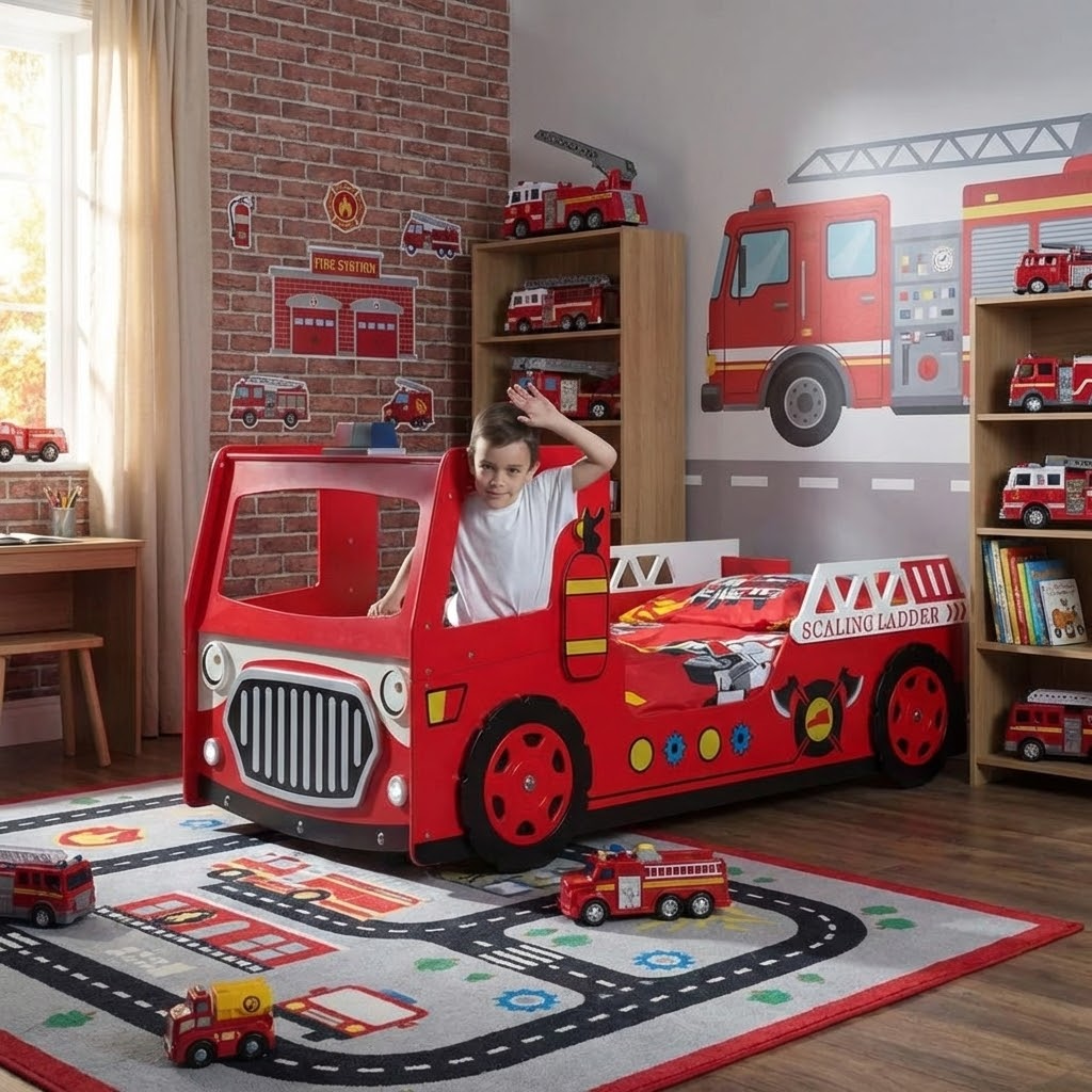 Autobett Feuerwehr 5