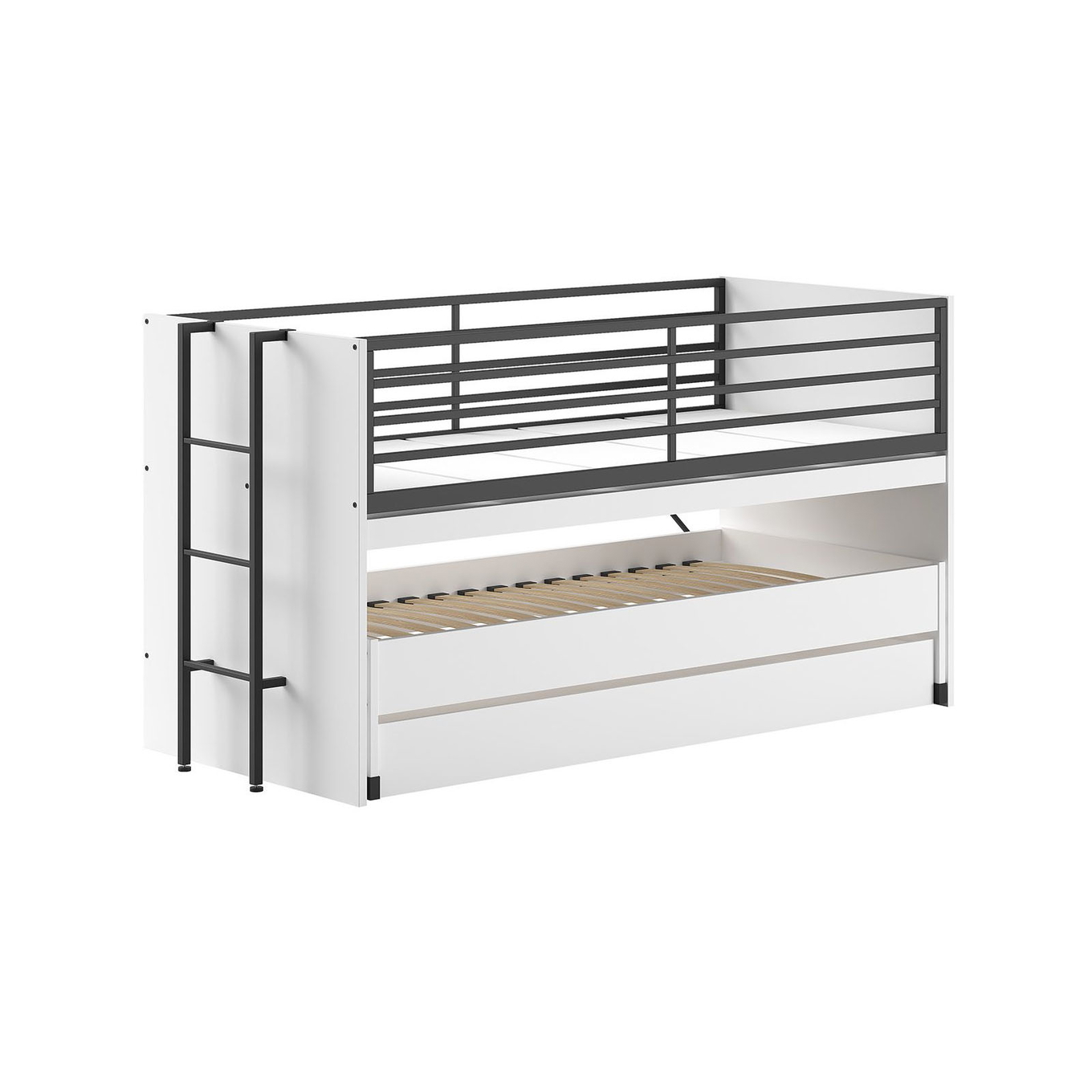 Etagenbett Sam mit viel Funktion Weiss