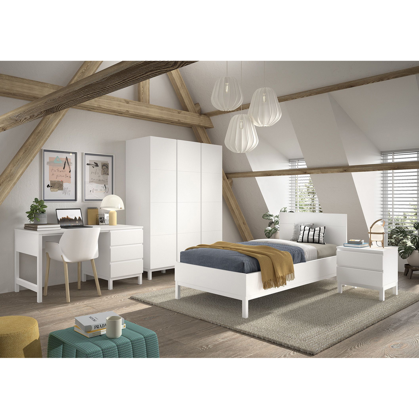 Kinderzimmer Eva 4-teilig Set D #2