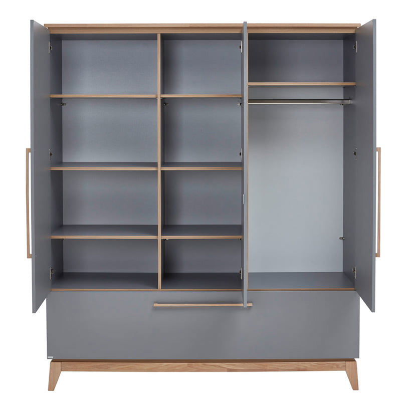 Kleiderschrank Sten 3-türig 3