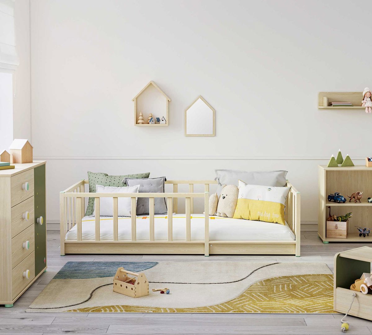 Bett Montes 90x190cm Natur 3