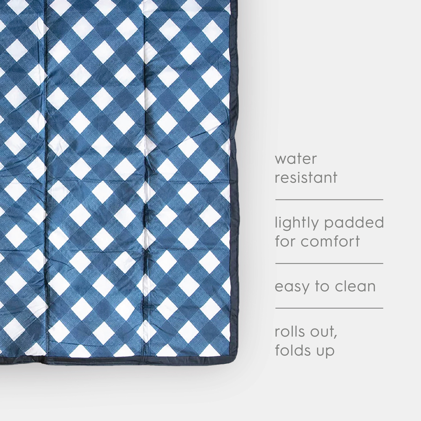 Picknick-Decke Navy Plaid 152 x 305 cm 9