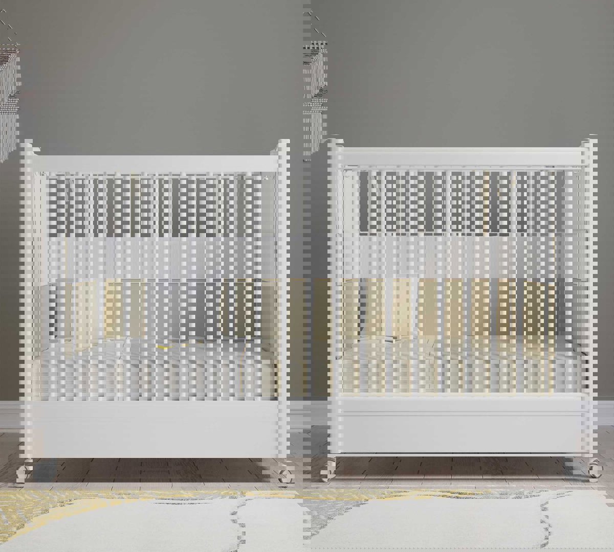 Babybett 2 in 1 Weiss #2