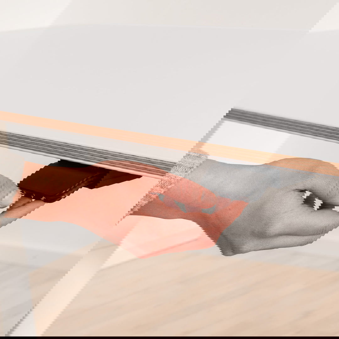 Schreibtisch E-Lion 1 130 Weiss Beige 4