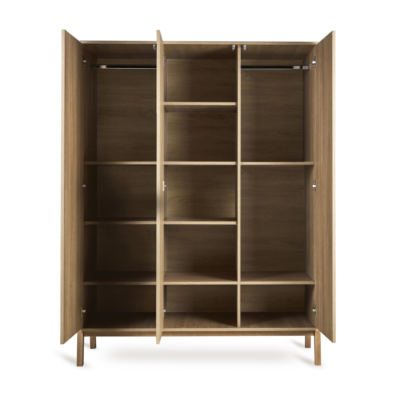 Kleiderschrank Ashi 3-türig, Honey Ash 3
