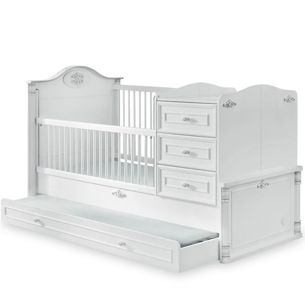 Babybett Romantic Umbaubar