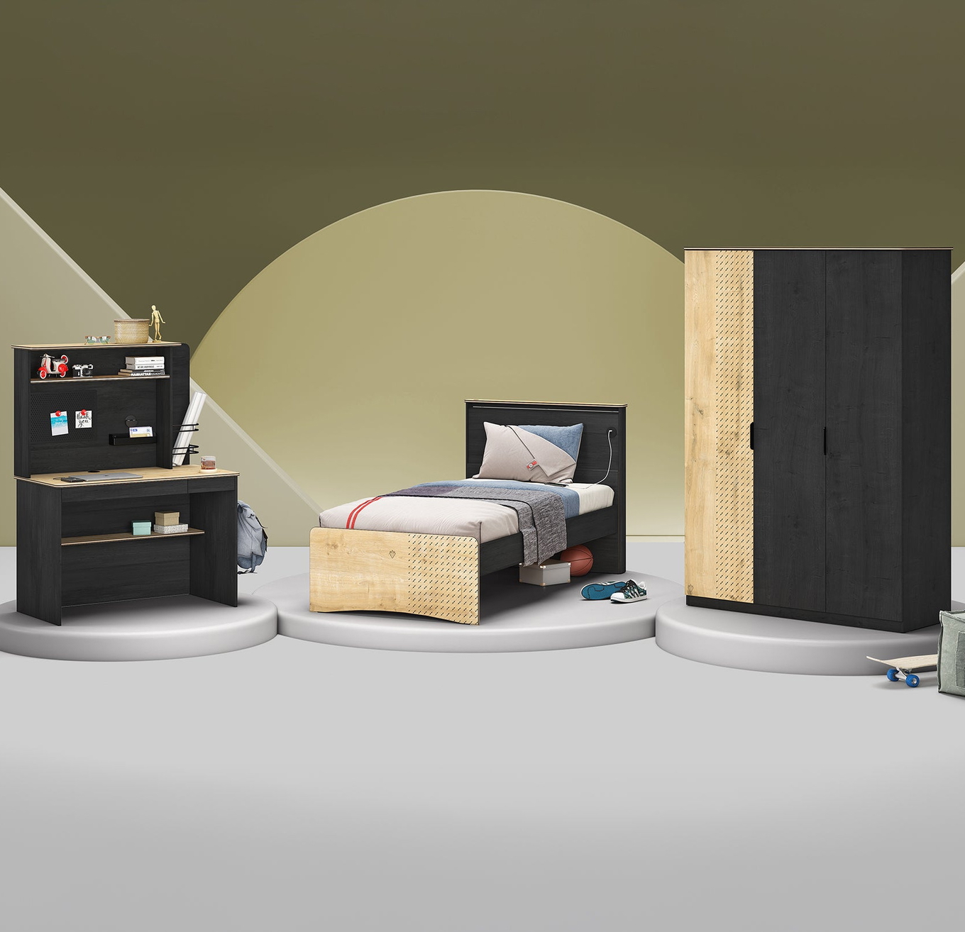 Kinderzimmer Black Set