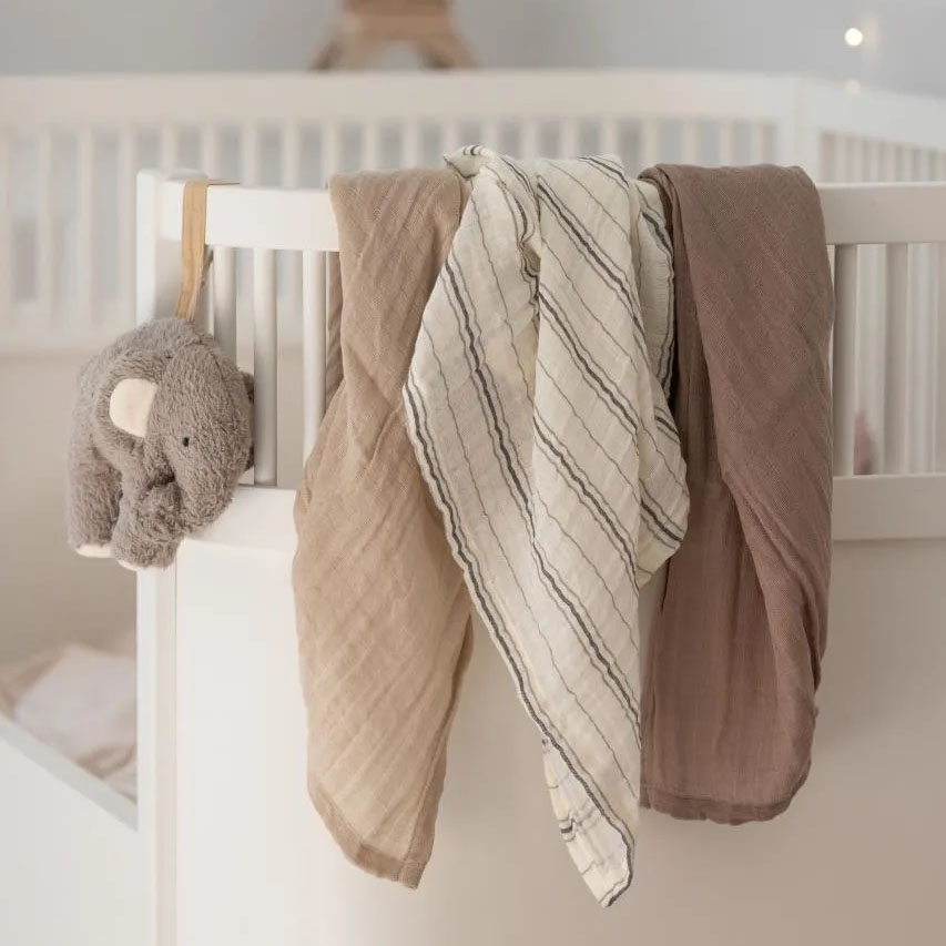 Spucktücher Cream Stripe 3er-Set #2