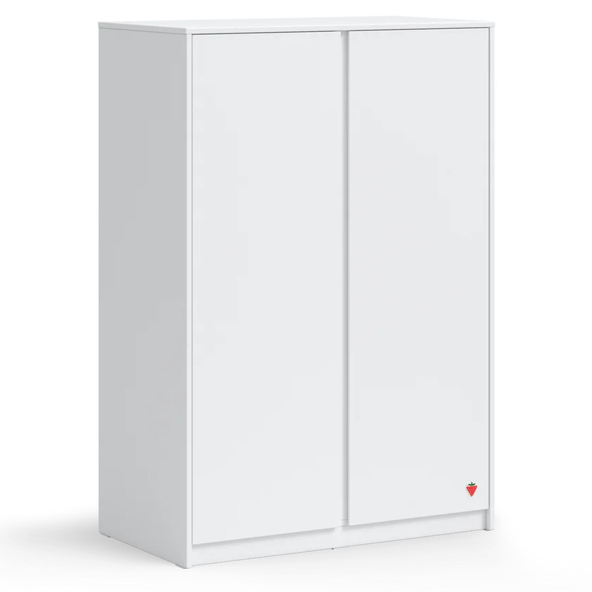 Kleiderschrank Studio White 2-türig Tief