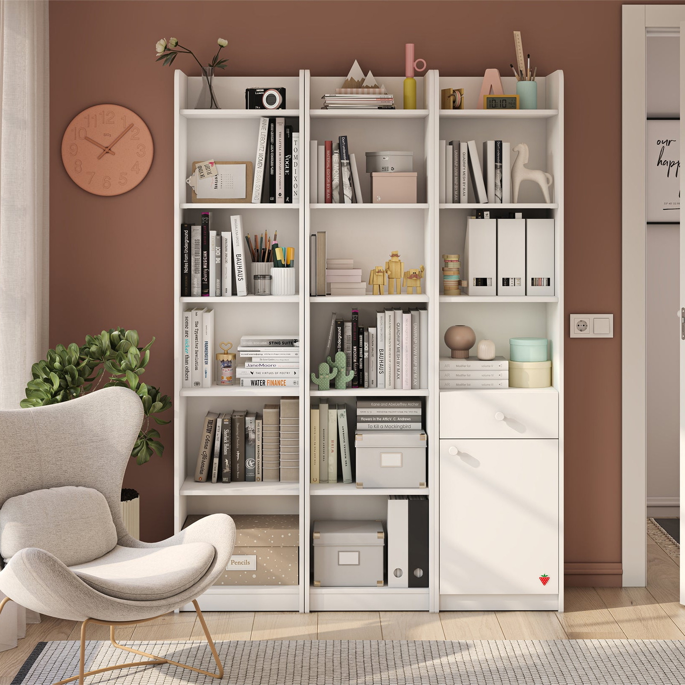 Bücherregal Varia White Offen #2