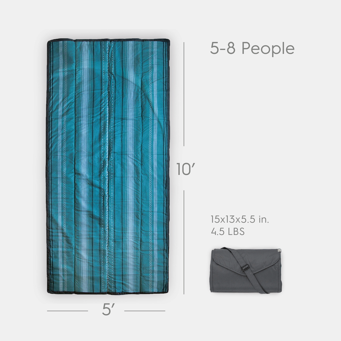 Picknick-Decke Shoreline Stripe 152 x 305 cm 6