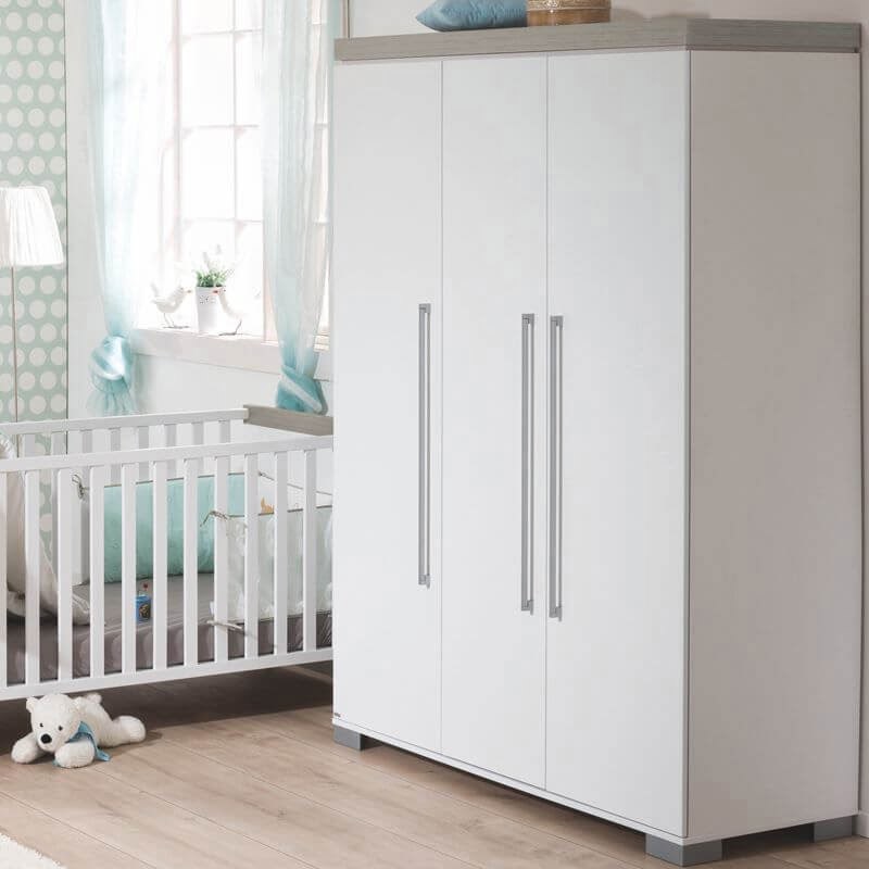 Kleiderschrank Kira 3-türig, Nautik #2