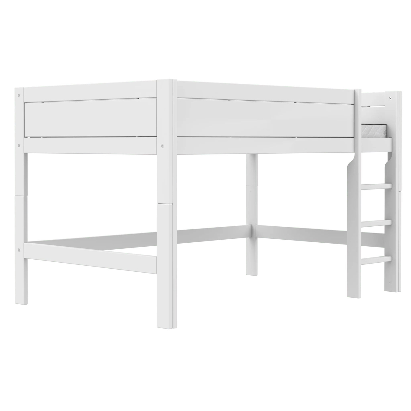 Halbhohes Bett Lifetime 120 Deluxe Lattenrost, Weiss
