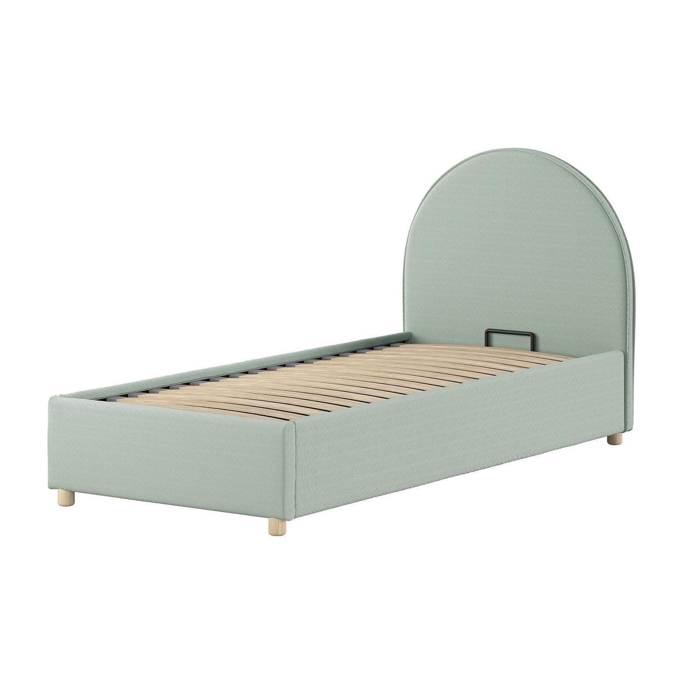 Bett Moon mit Stauraum Mint, 90 x 200 cm