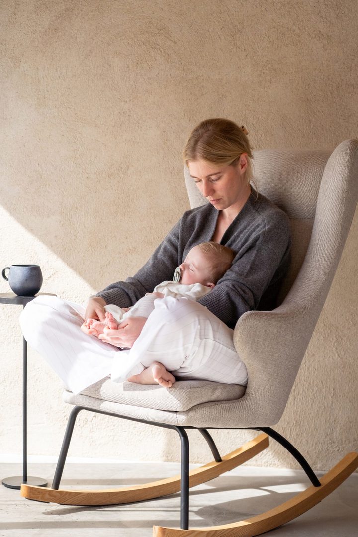 Schaukelstuhl für Mütter De Luxe Sand Grey #2