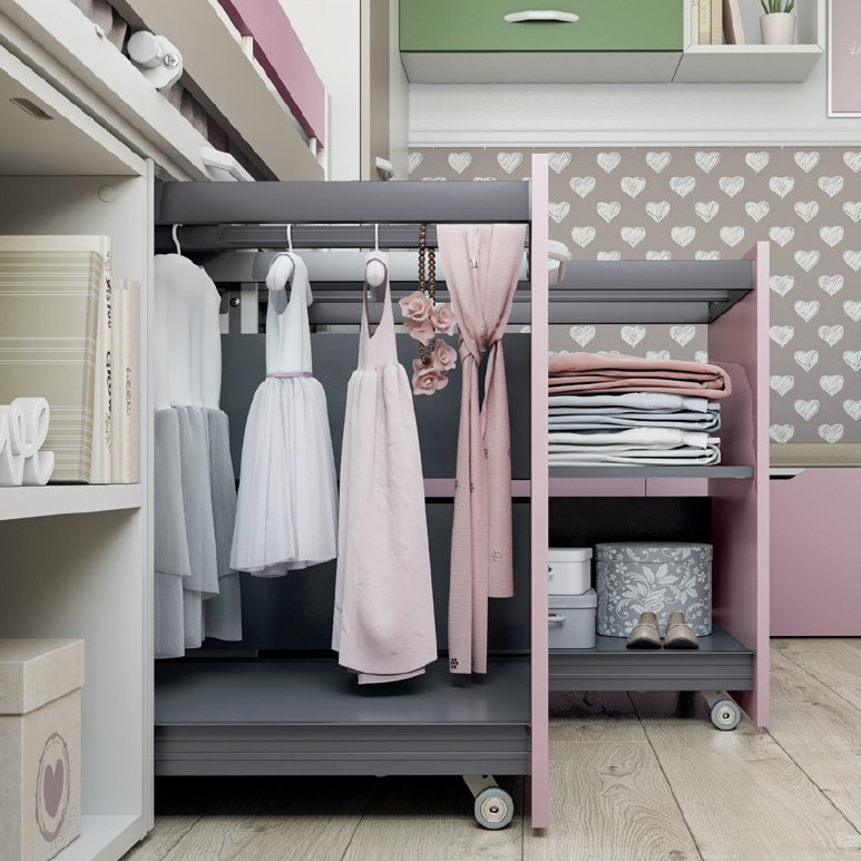 Halbhohes Bett Sky Lite Lila 3