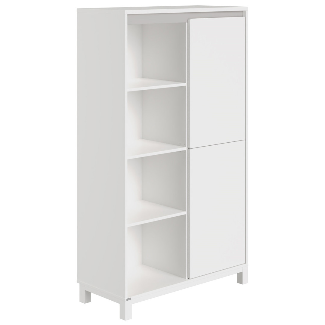 Regal Olli mit 2 Türen rechts Grau