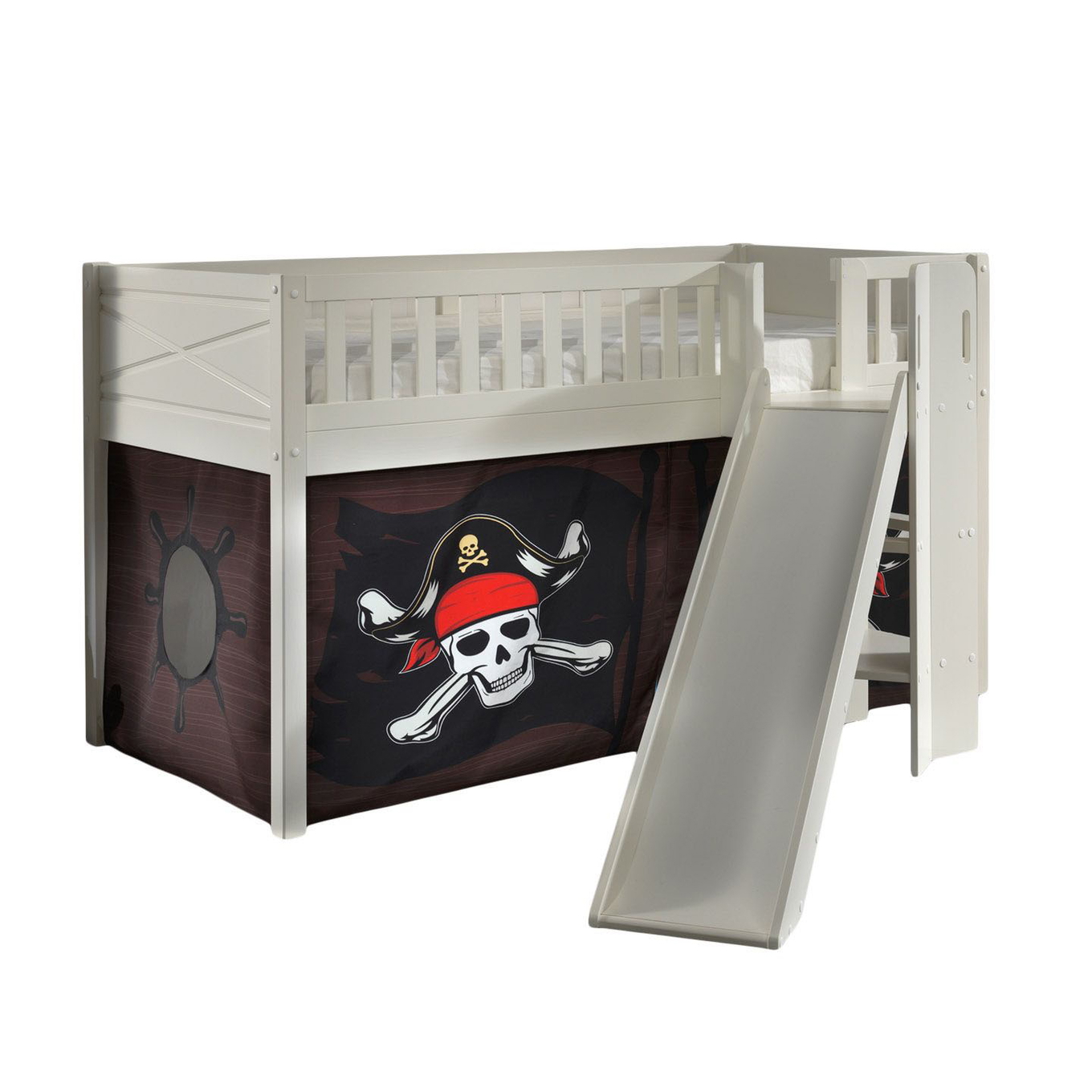 Halbhohes Bett Scott Caribian Pirates mit Rutsche 1