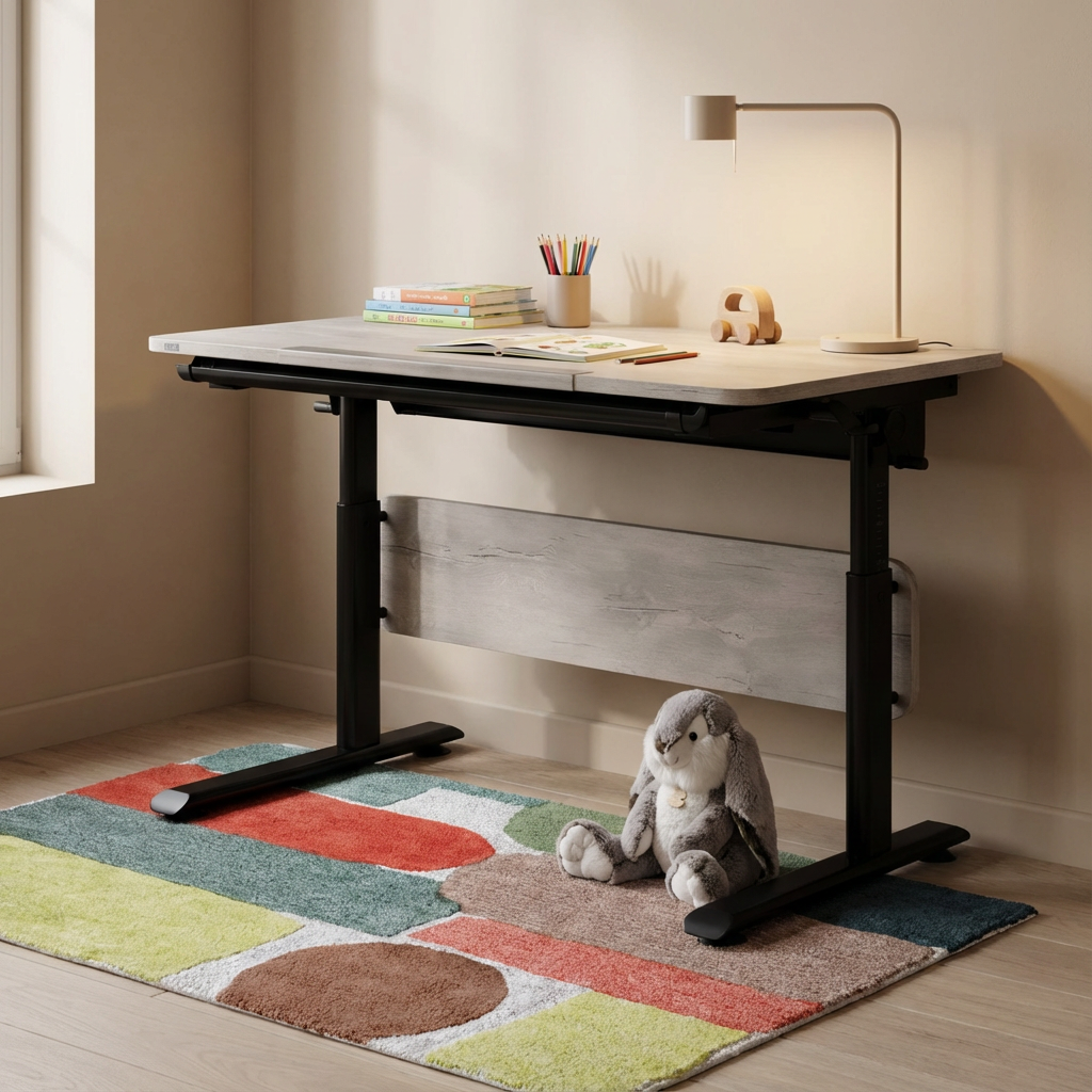 Schreibtisch Diego 120 Schwarz Beige 8