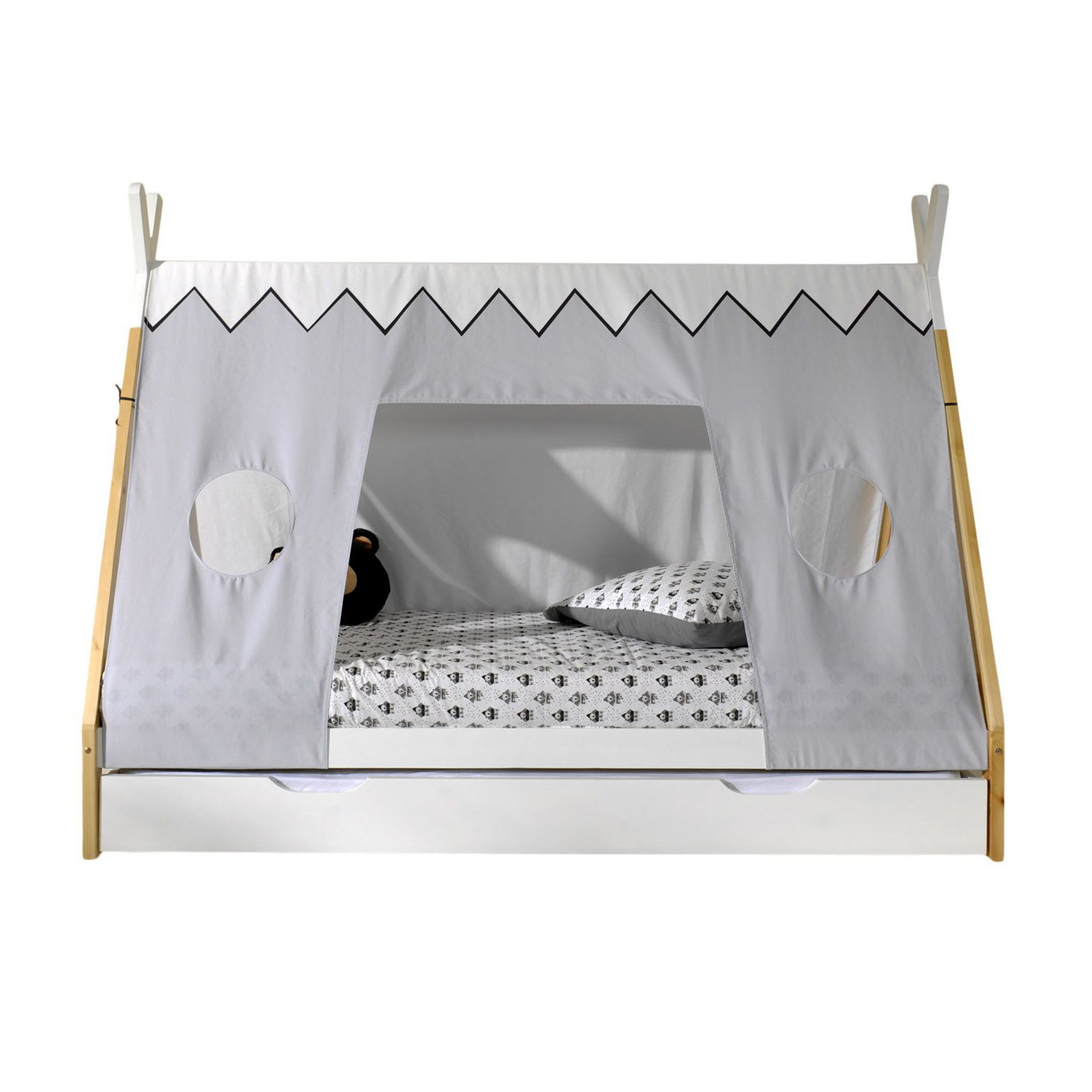 Tipibett Zelt inkl. Ausziehkasten und Stoffdach