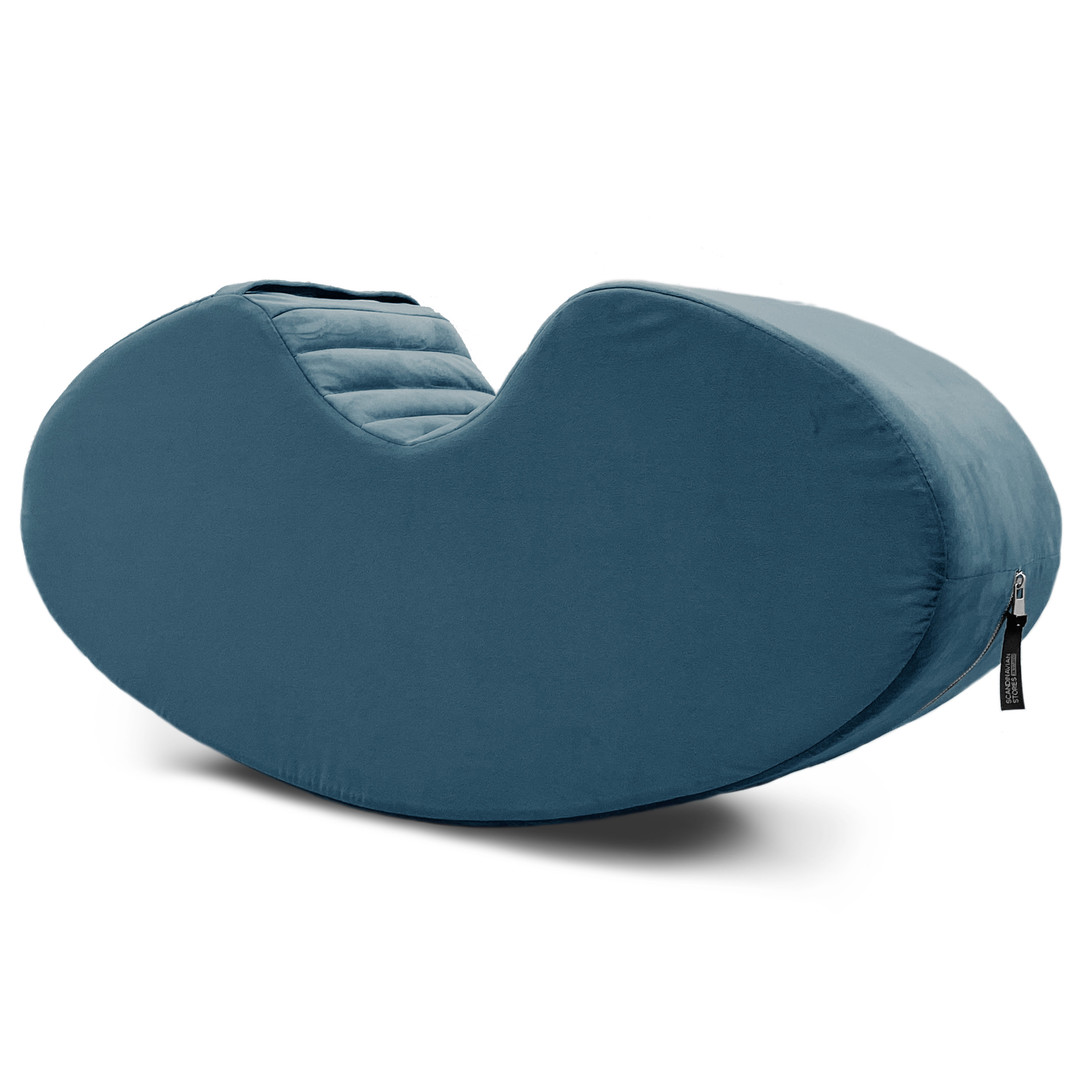 Hocker Rockon Velvet Blau