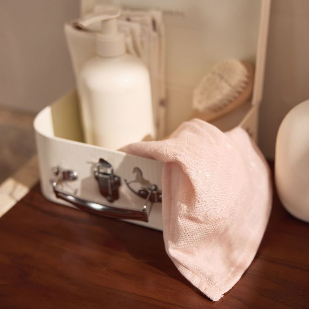 Pucktücher Twinkling 2er Set Wild Rose 3