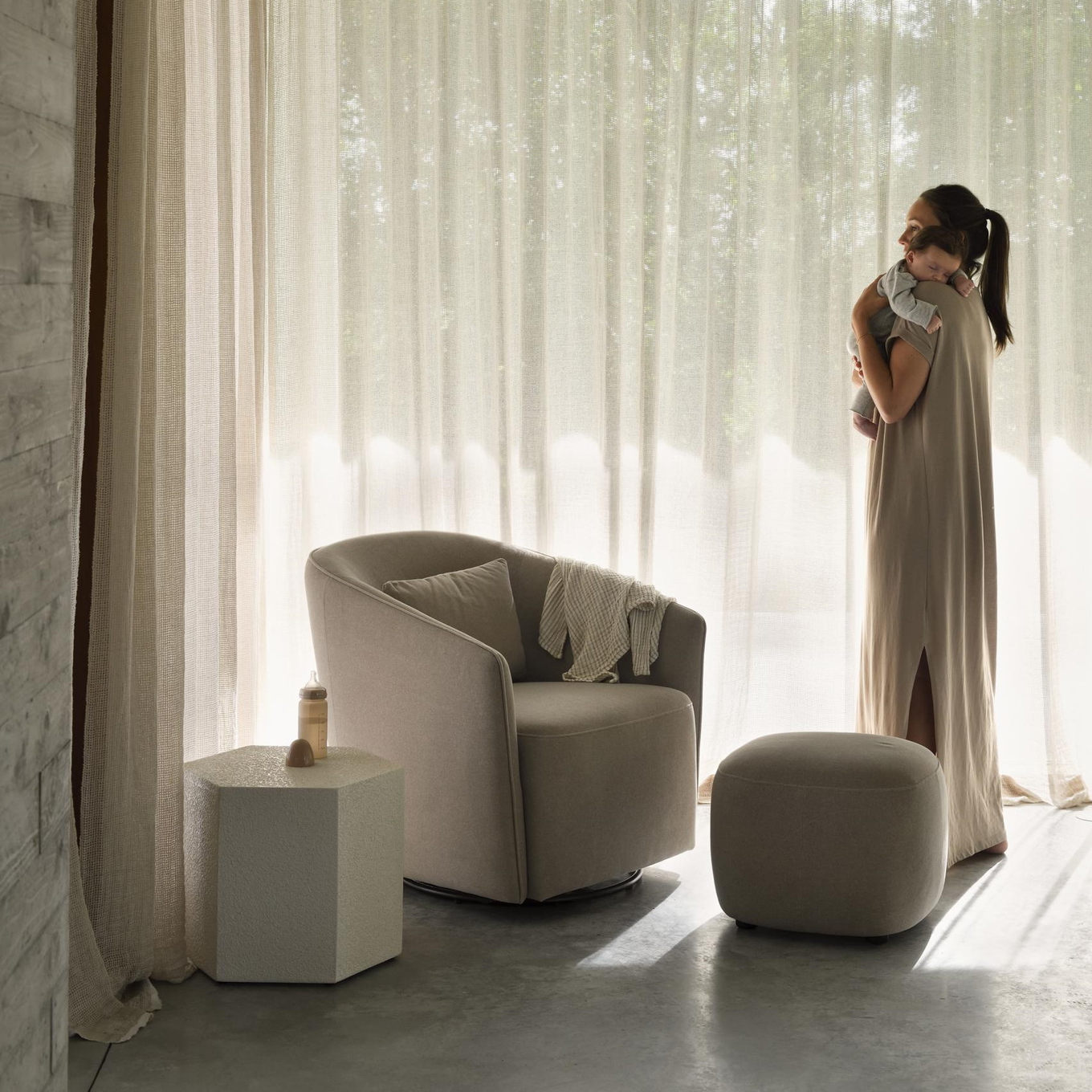 Drehsessel Gomi Mohair Latte #2