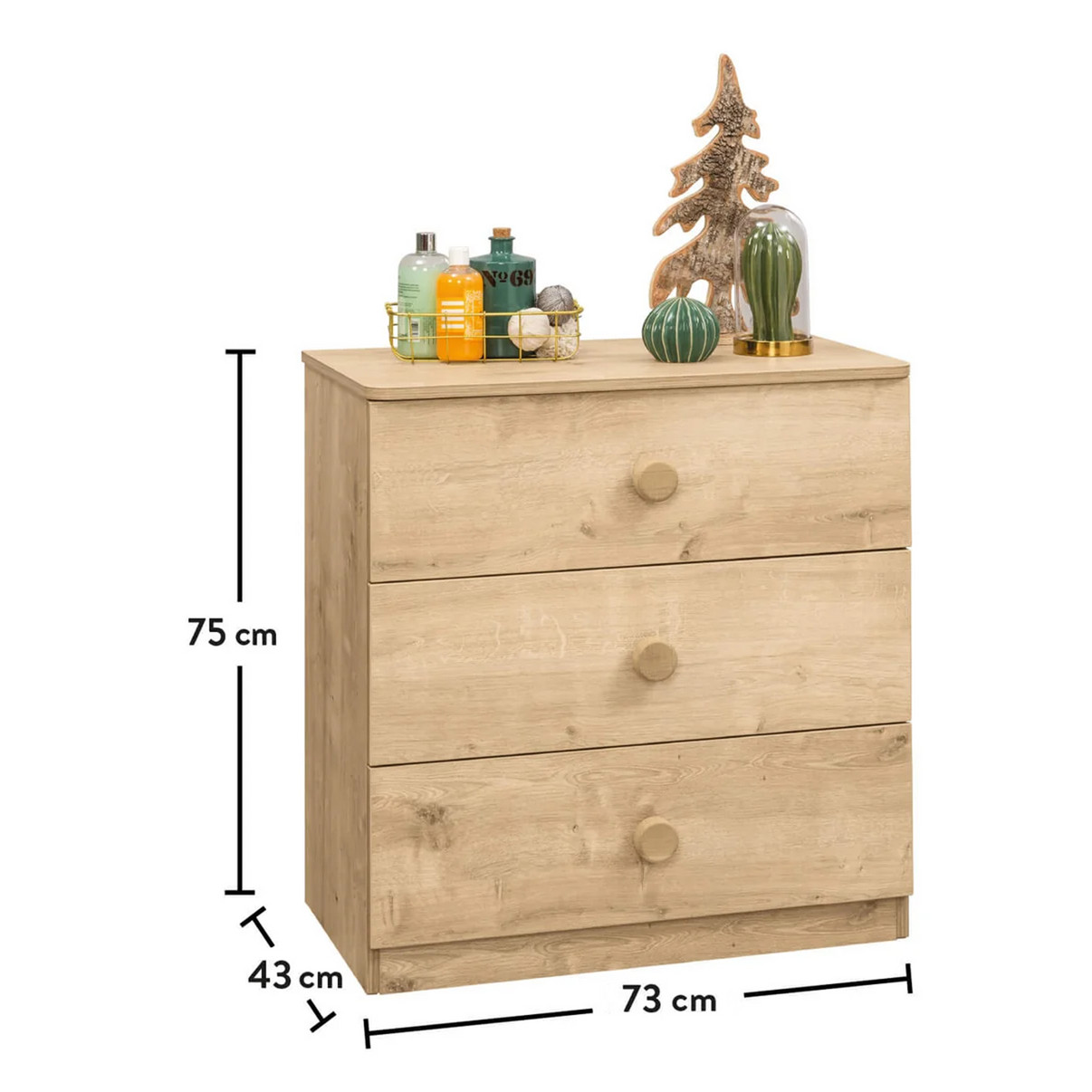 Kommode Mocha Schmal 4