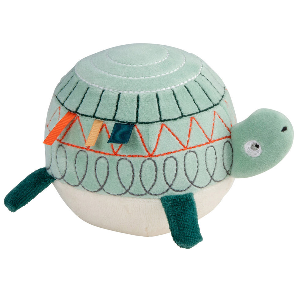 Stoff-Ball mit Glocke Schildkröte Turbo