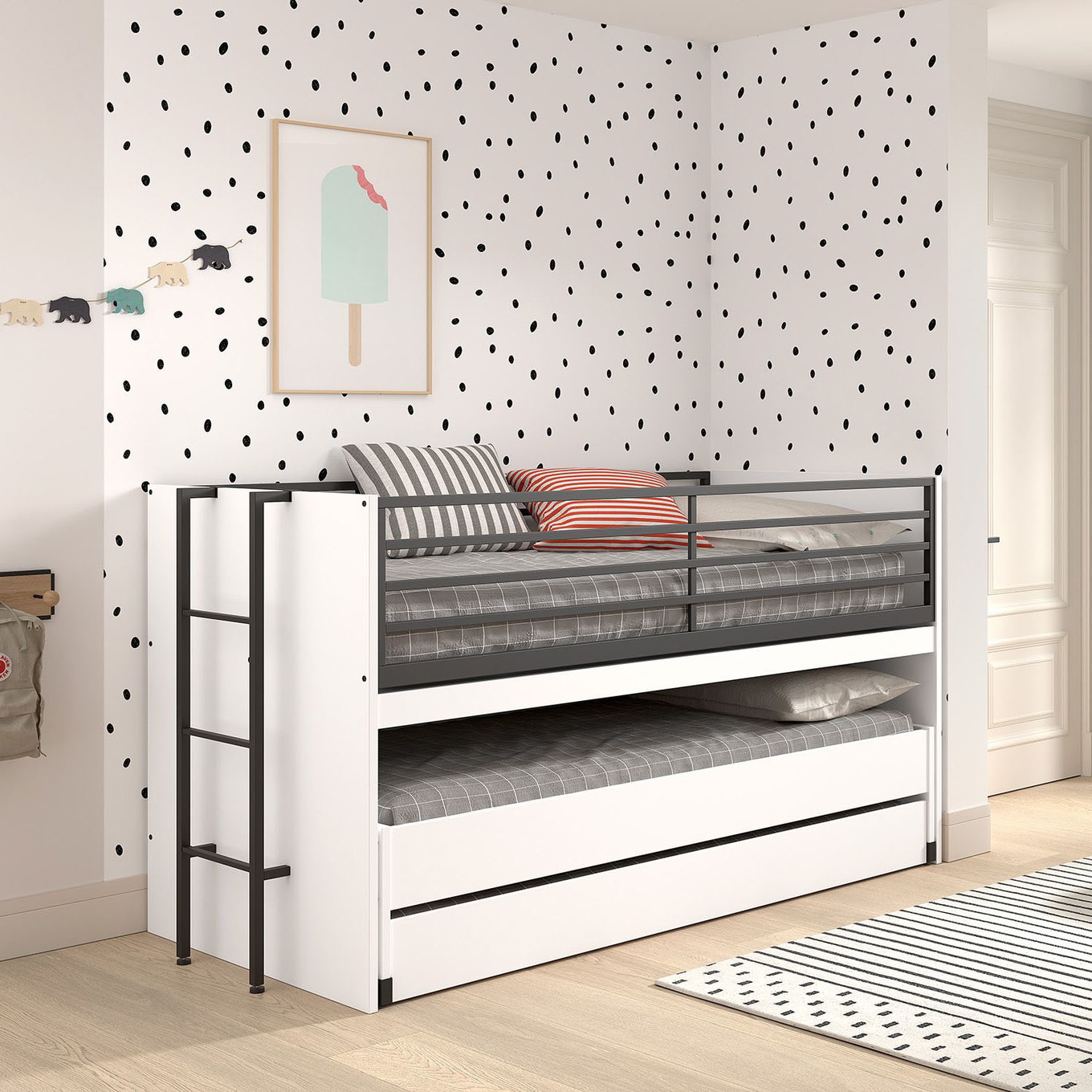 Etagenbett Sam mit viel Funktion Weiss #2