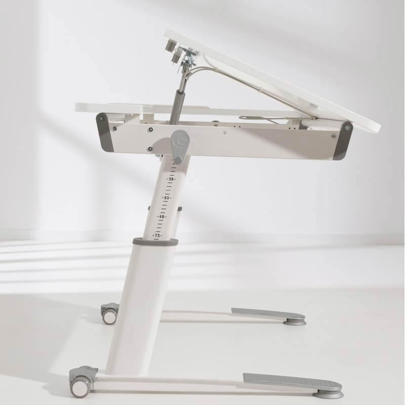 Schreibtisch Jaro Weiss für Rechtshänder 12