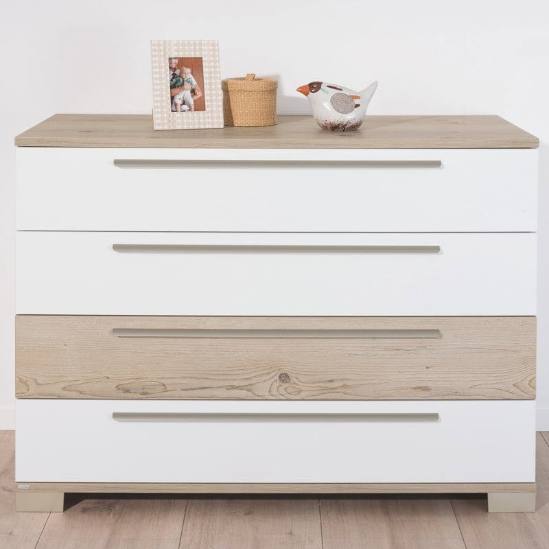 Kommode Carlo Front 3x Weiss #2